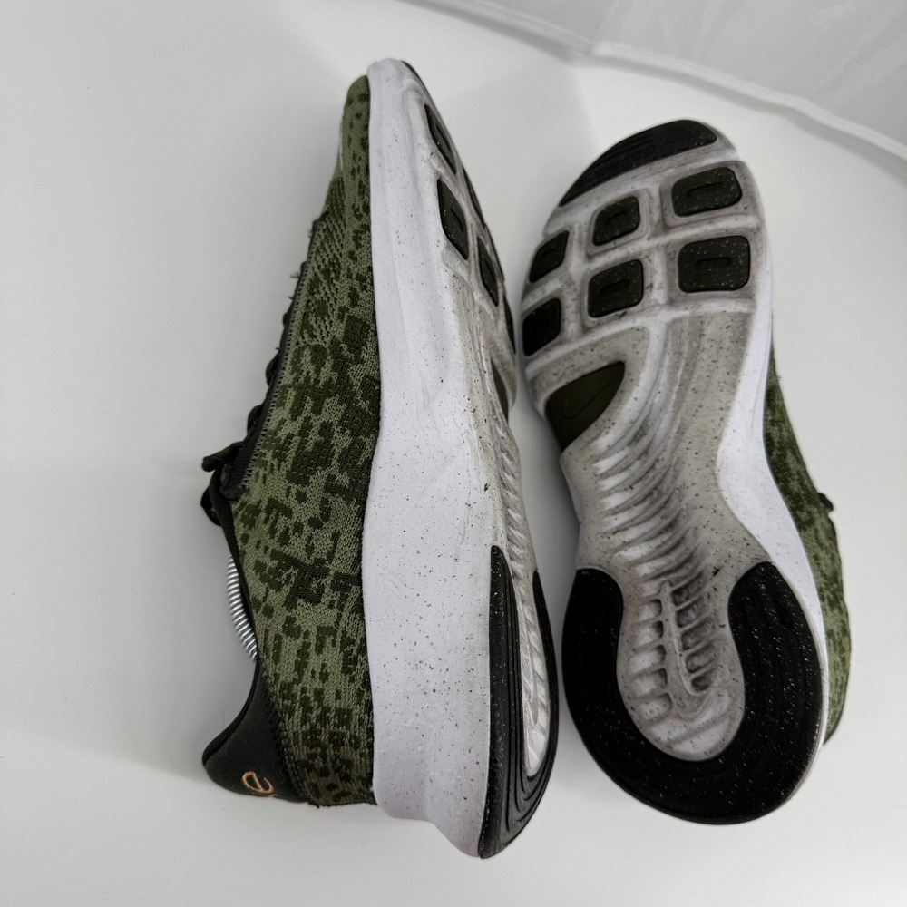 Nike SuperRep Go 3 Flyknit Training Shoes Mens 10 Olive Green Leopard DH3394-300 - Picture 9 of 14